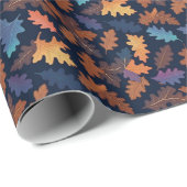 herfstbladeren Herfst Natuur bladpatroon Cadeaupapier (Rol Hoek)