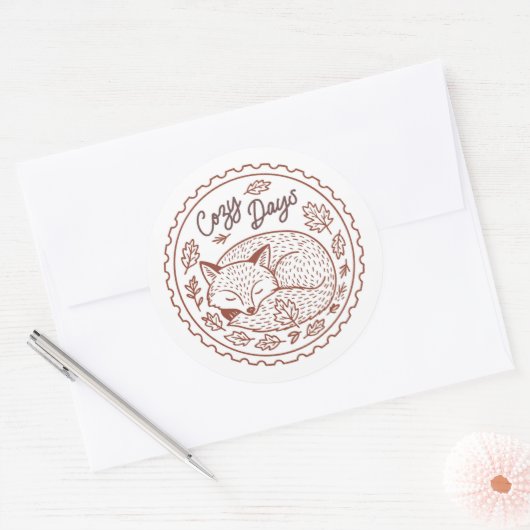 Herfstbladeren Herfst Natuur Sticker (Envelop)