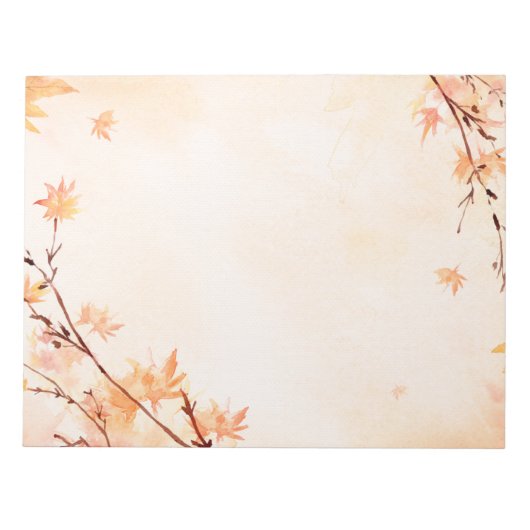 Herfstbladeren Herfst Notitieblok (Voorkant)