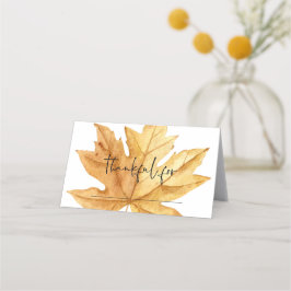 Herfstbladeren Herfst Thanksgiving Friendsgiving Plaatskaartje