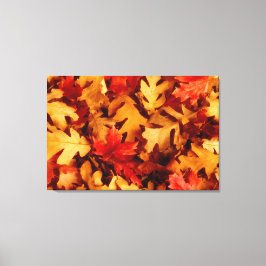 Herfstbladeren - Herfstkleuren Canvas Afdruk