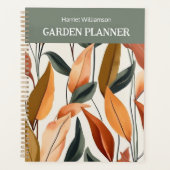 Herfstbladeren Herfstkleuren Elegante Tuin Tuinier Planner (Voorkant)