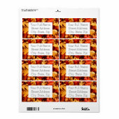 Herfstbladeren - Herfstkleuren Etiket (Full Sheet)