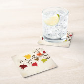 Herfstbladeren Herfstvakantie Thanksgiving Kartonnen Onderzetters (Insitu)