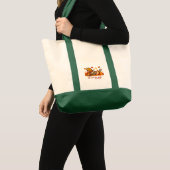 Herfstbladeren Hond Liefhebber Canvas Tote Bag (Voorkant (product))