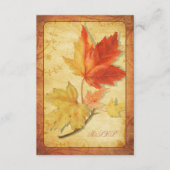 Herfstbladeren Huwelijk Antwoordkaart (RSVP-kaart) RSVP Kaartje (Voorkant)