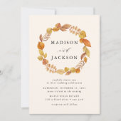 herfstbladeren | huwelijksuitnodiging kaart (Voorkant)