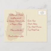 Herfstbladeren II Bewaar het Datum Briefkaart (Achterkant)