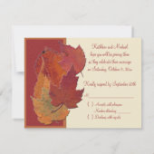 Herfstbladeren II RSVP-kaart RSVP Kaartje (Achterkant)