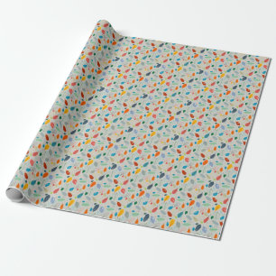 herfstbladeren illustratiepatroon cadeaupapier