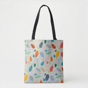  herfstbladeren illustratiepatroon tote bag