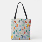  herfstbladeren illustratiepatroon tote bag (Achterkant)