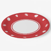 Herfstbladeren in Cherry Paper Bord (Gekanteld)