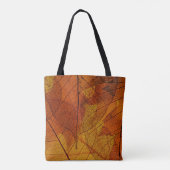 herfstbladeren in de detailherfst , achtergrond , tote bag (Achterkant)