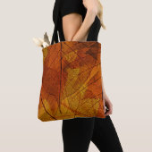 herfstbladeren in de detailherfst , achtergrond , tote bag (Dichtbij)