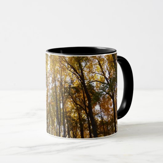 Herfstbladeren in de Morning Maryland Natuur Mok (Voorkant rechts)