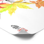 Herfstbladeren in de Wind Poster (Hoek)