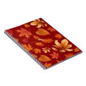 Herfstbladeren in herfstkleuren notitieboek (Rechterzijde)