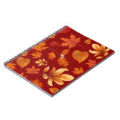 Herfstbladeren in herfstkleuren notitieboek (Linkerzijde)