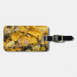 Herfstbladeren in het water bagagelabel