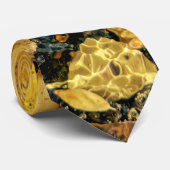 Herfstbladeren in het water stropdas (Opgerold)