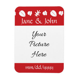 Herfstbladeren in Kers Save-the-Date Magneet