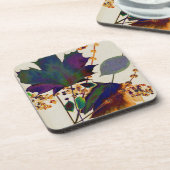 Herfstbladeren in koninklijke kleuren drankjes onderzetter (Linkerzijde)