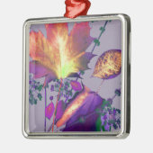 Herfstbladeren in lila metalen ornament (Links)