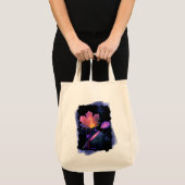 Herfstbladeren in Neon en Blauw Tote Bag (Voorkant (product))