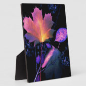 Herfstbladeren in Neon Fotoplaat (Zijkant)