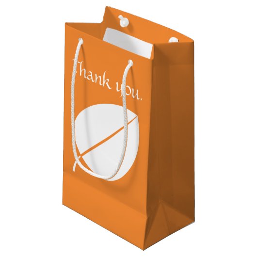 Herfstbladeren in oranje cadeautas (Voorkant Gekanteld)