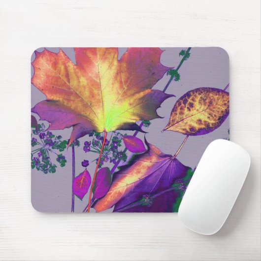 Herfstbladeren in Sering Muismat (Met muis)