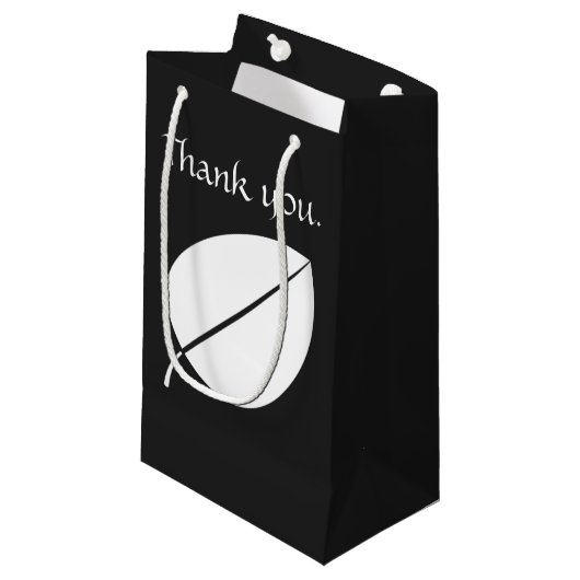 Herfstbladeren in zwarte cadeautas (Voorkant Gekanteld)