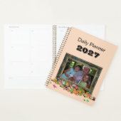 Herfstbladeren ingelijst portret dagelijkse planne planner (Display)