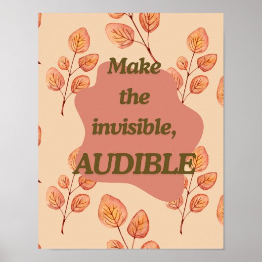 Herfstbladeren Inspirerende Citatief Muur Kunst De Poster (Voorkant)
