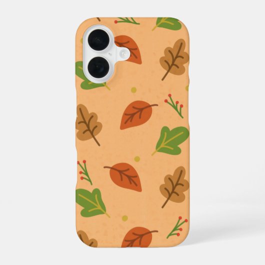 Herfstbladeren iPhone 16 Hoesje (Achterkant)