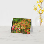 Herfstbladeren Kaart (Gele Bloem)