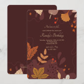 Herfstbladeren Kaart (Voorkant / Achterkant)