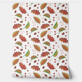 Herfstbladeren, kastanjes, hazelnoten & bessen Her Behang (Afrollen)