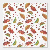 Herfstbladeren, kastanjes, hazelnoten & bessen Her Behang (Voorkant)