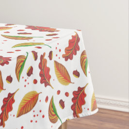 Herfstbladeren Kastanjes Patroon Elegante Herfst Tafelkleed