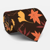 Herfstbladeren Keelband - Herfst Stropdas (Opgerold)