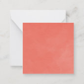 Herfstbladeren Kerstkaart met Thanksgiving-wensen Notitiekaartje (Achterkant)