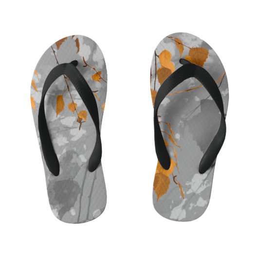 Herfstbladeren Kinder Teenslippers (Voetbed)