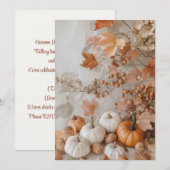 Herfstbladeren & Kleine Mouwen | Gezellige Herfst Kaart (Voorkant / Achterkant)