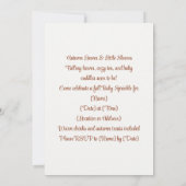 Herfstbladeren & Kleine Mouwen | Pompoenveld Kaart (Achterkant)