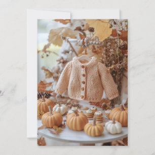 Herfstbladeren & Kleine Mouwen   Pompoenveldje Kaart