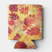 Herfstbladeren: kleurrijk boompatroon. blikjeskoeler (Achterkant)