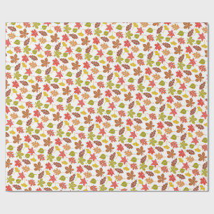 Herfstbladeren Kleurrijk Patroon Cadeaupapier