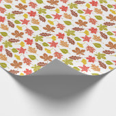 Herfstbladeren Kleurrijk Patroon Cadeaupapier (Hoek)